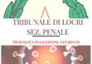 Covid 19 – Tribunale Penale di Locri (Aggiornato al 23.03.2020)